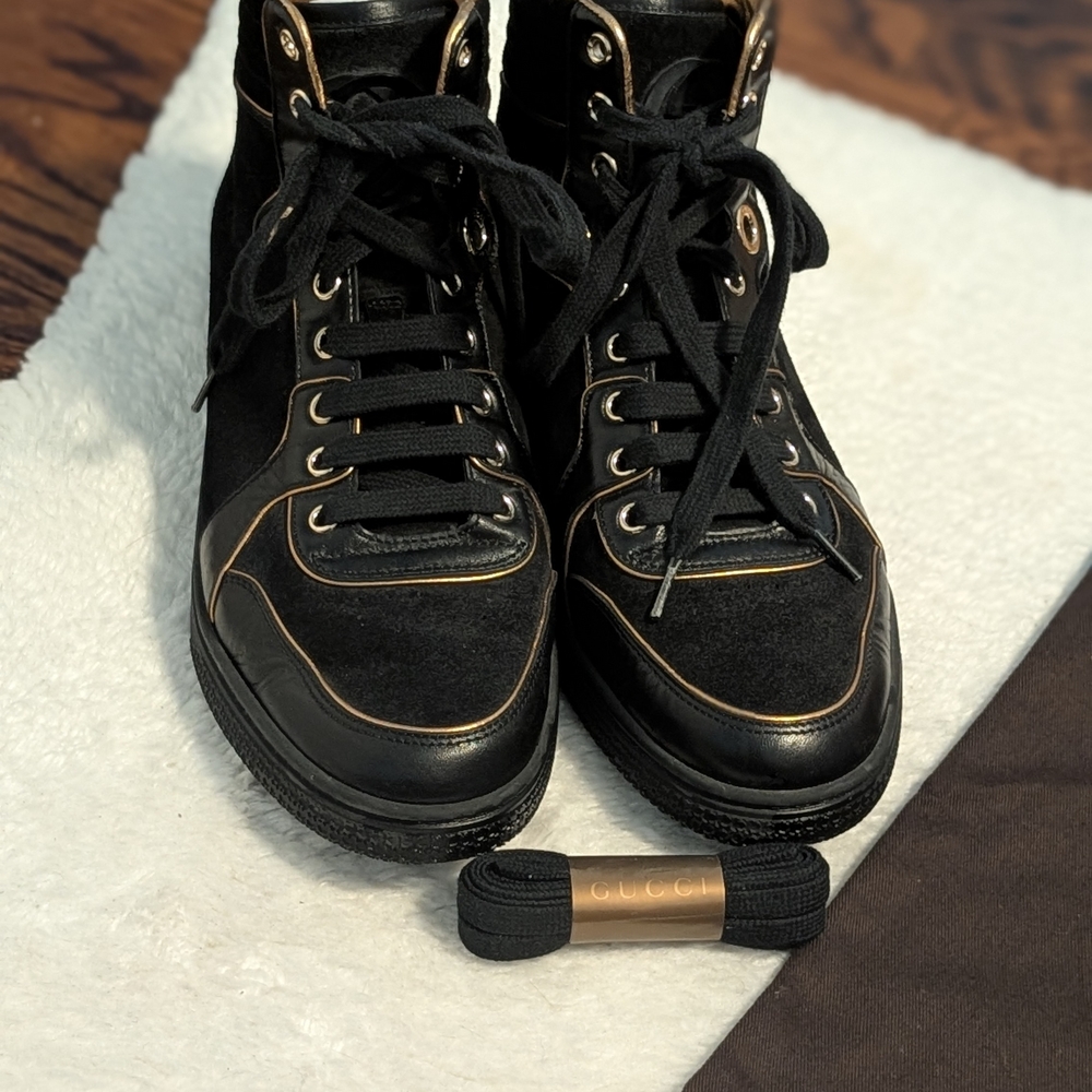 Gucci Black High-Top Shoes